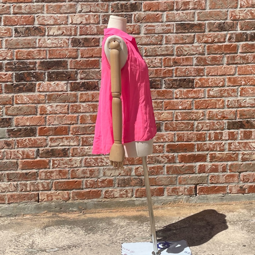 American Eagle pink button down sleeveless sheer top / S / Excellent condition - Picture 11 of 14